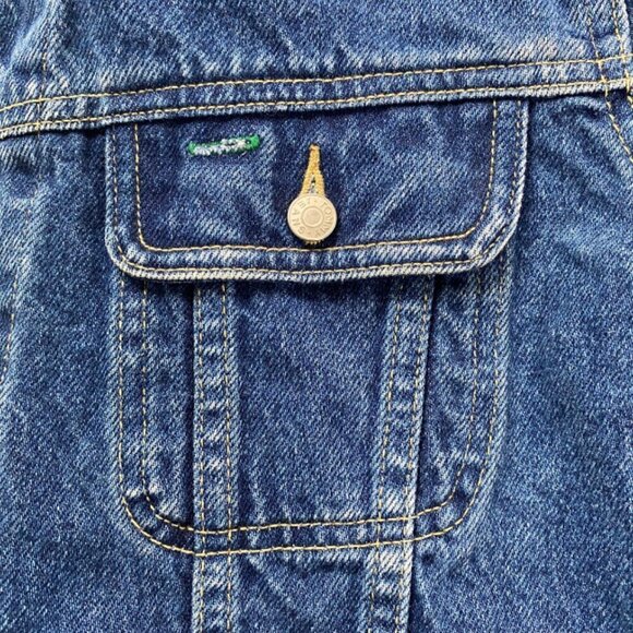 Tommy Hilfiger Tommy Jeans Women's Logo Patch Denim Jean Jacket, Size Medium - Picture 11 of 16